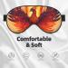 Phoenix Print Sleep Eye Mask - Soft Eye Cover for Travel & Naps | Comfortable Eyeshade for Men & Women - Black - Buy Online on GoSupps.com