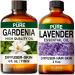 Gardenia Essential Oil for Diffuse & Lavender Essential Oil for Diffuser Set - Aromatherapy Grade Essential Oils Set - 2X 4 Fl Oz - Kukka