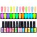 Glow in the Dark - MANICURE RUSLOS DE LA MANICURE | 12 pi ces Couleurs de ongles portables pour les s ances photo de voyage de mariage Performance Salon Music Party Femme