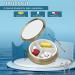 Vangog Art Retro Pill Box with Mirror | 2-Piece Compact Bronze Pill Container for Vitamins Fish Oil & Supplements | Perfect Travel Gift - Buy Online on GoSupps.com