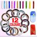 LyDia 12pcs Mixed Colours Striping Tape Nail Art Sticker Set - Buy Online on GoSupps.com