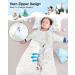 MOXTOYU 100% Cotton 2.5 Tog Baby Sleep Bag | Detachable Sleeves | Arms Up Design Swaddle Blanket | 2-Way Zipper | Side Zipper | Newborns Essentials 12-18M Moon L - Buy Online on GoSupps.com