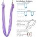 PRIORMAN 5.5 Yards Aerial Silks Yoga Hammock Kit - Light Purple | Anti-Gravity Fitness Swing Set with Non-Stretch Nylon Fabric - Buy Online on GoSupps.com