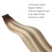 Real Hair Tape In Extensions - Double-Sided Remy Human Hair - Ash Brown Beach Blonde with Dark Brown Roots - 45 cm - Buy Online on GoSupps.com