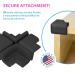 KidKusion 4-Piece Safety Corner Cushion - Black - Made in USA - Child Safety Corner Guard for Home Furniture - Baby Proof Table Protector - 4 Pack - Buy Online on GoSupps.com
