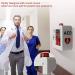 Qianmei AED Cabinet - Metal Defibrillator Storage with Alarm & Light | Universal Fit for Cardiac Science - 36x20x40 cm - Buy Online on GoSupps.com