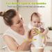 CLdy Baby Biting Toys - BPA-Free Silicone Teething Rings & Toothbrushes for Babies 3+ Months - Stimulate & Massage Gums (Yellow-Green 2 Pieces) - Buy Online on GoSupps.com