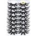 Buy 25mm 4D Mink Fluffy Multilayered Eyelash Extensions for Women - Full Volume Long Nature Wispies - Buy Online on GoSupps.com