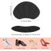 2 Pairs Self-Adhesive Heel Pads Cushion Inserts for Comfortable Shoe Fit - Black, One Size - Heel Grips for Women & Men - Buy Online on GoSupps.com