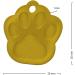 Personalized Gold Dog Tag Paw - 33mm Engraved Pet ID Tag with 2 Key Rings | International Shipping - Buy Online on GoSupps.com