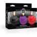 Master Series Fire Garden 3pc Rose Candle Set - Unscented Wax Play for Couples | Low Melting Point | Perfect for Beginners | Black Purple Red - Buy Online on GoSupps.com
