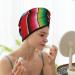 Hair Towel Wrap - Quick Drying Towel Turban with Button | Mexican Serape Stripes - Buy Online on GoSupps.com