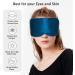 ATreebag Mulberry Silk Sleep Mask for Men & Women - Adjustable Blackout Eye Cover in Peacock Blue - Ideal for Sleep, Travel, Yoga - Large Size - Buy Online on GoSupps.com
