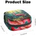 Flamingo Menstrual Pad Storage Bag - Portable Sanitary Napkin Organizer for Women and Teen Girls - Multicolored - Buy Online on GoSupps.com