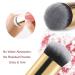 2-Piece Chubby Makeup Brush Set for Liquid, Cream, and Powder Cosmetics - Golden & Pink - Buy Online on GoSupps.com