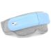 Eye massage device electrical eye massage device rechargeable and foldable bluetooth music eye massager with 5 modes relieves tension improves sleep gifts for family blue