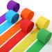 Rainbow Crepe Paper Streamers - 18 Rolls for DIY Art Projects, Baby Showers, Birthdays, and Fiesta Decorations - Buy Online on GoSupps.com