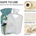 Naanle Ocean Octopus Skull Hot Water Bottle - 1L Transparent Heat Bottle with Cover for Bed Hand & Foot Warmer Pain Relief & Cold Therapy - Buy Online on GoSupps.com