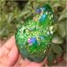 Natural Crystal Rough Green Aura Crystal Cluster Angel Aura Titanium Quartz Crystal Stunning Rainbow Specimen Minerals Reiki Decoration (Size : 180-200g) - Buy Online on GoSupps.com