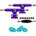 Teak Tuning Prodigy Purple Fingerboard Trucks 32mm - Professional Shape with Upgraded Lock Nuts and Pro Duro 61A Bubble Bushings - Buy Online on GoSupps.com