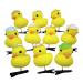 10 Yellow Duck Hairpins - Yellow Duck Hair Barrettes Yellow Duck Hairpin Set | Duck Hair Clips For Women Duck Hair Clip Set for Kids Women Easter Headdress (Random Colors) Hat style