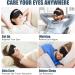 Heated Eye Mask - Cordless Washable Warm Compress with Flaxseed | USB Electric Eye Heating Pad for Stye Sinus Blepharitis & Eye Fatigue - Perfect Gift for Men & Women (Black - Buy Online on GoSupps.com