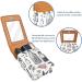 Buy Leather Lipstick Case Organizer with Mirror Mini Lipstick Holder Bag for Travel | Cartoon Bottle Leaf Plants Design - Buy Online on GoSupps.com