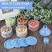 Felly Portable 4-Layer Formula Dispenser & Snack Storage Box - Blue | Ideal for Travel & Outdoor Activities - Buy Online on GoSupps.com