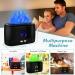Flame Essential Oil Diffuser - Augot Aroma Diffuser with 5 Color Changing Flame Light No-Water Auto-Off Noiseless Humidifier for Spa Home Office & Yoga - Black - Buy Online on GoSupps.com