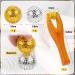 4-Piece Hedgehog Massage Ball Set | Stress Relief & Foot Massager | Magnetic Finger Roller balls - 32mm Diameter - Buy Online on GoSupps.com