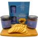 Savoury Chutney & Biscuits Gift Set - Cheeseboard Chutney, Caramelised Onion, Cracker Rounds - Perfect for Cheese Lovers and Afternoon Tea - Buy Online on GoSupps.com