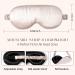 Buy 100% 22 Momme Mulberry Silk Sleep Mask | Weighted Eye Cover for Men & Women | Blackout 3D Sleeping Mask for Lash Extensions - Adjustable Strap (Pink - Buy Online on GoSupps.com