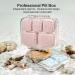 UNI-AOSA Travel Pill Organizer - 10 Compartments, Pink, Moisture & Water Proof, BPA-Free - Buy Online on GoSupps.com