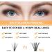 B&Q 40D-0.07D Lash Clusters Extensions - 280 Individual Cluster False Eyelashes for DIY Home Extensions - 14mm - Buy Online on GoSupps.com