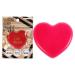 Pure Smile Sun Smile Silicone Heart Puff - Mat Red Women Sponge 1 Pc
