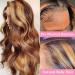 4/27 Brown Honey Blonde Ombre Lace Front Wig | Body Wave Human Hair | Pre Plucked | 13x4 HD Transparent Lace Frontal | 150% Density | 24 Inch - Buy Online on GoSupps.com