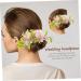 ifundom flower bridal comb bridal hair comb floral hair comb flower headpiece flower hair accessories womens accessories flowers for hair flower comb hair combs for women accessories Pink - Buy Online on GoSupps.com