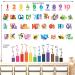 DECOWALL SG3-2316 Leaning Alphabet Numbers Color Wall Stickers - Educational Decals for Kids Bedroom - XLarge Size - Buy Online on GoSupps.com