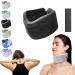 Qosnoun painkil Neck Brace Soft Cervical Collar Neck Brace for Neck Pain and Support Neck Brace for Sleeping Neck Traction Device Neck Brace for Neck Pain and Support for Women (Black) Black