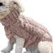 Famkit XL Pet Dog Turtleneck Sweater - Warm Fashion Pullover Knitwear for Dogs 11-13.2lb - Khaki - Buy Online on GoSupps.com
