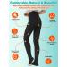 MGANG Waist High Compression Pantyhose | 20-30 mmHg Firm Support | Large Size | Black Opaque Open Toe Compression Stockings - Buy Online on GoSupps.com