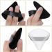 WROLY 2 Pcs Triangle Powder Puff Set - Soft & Reusable Makeup Sponges for Pressed Powder and Wet Makeup - Black + White - Buy Online on GoSupps.com