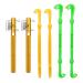 Realure 6 Pieces Knot Tying Fishing Hook Tying Device with Hook Sharpener for Fly Fishing Sea Fishing Fishing Accessories (Metal Green Yellow)