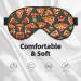 SSIMOO Pizza Pattern Eye Mask - Soft Breathable Sleep Mask for Women | Perfect for Travel & Relaxation - Buy Online on GoSupps.com