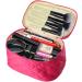 Discoball Cosmetic Bag - Large Capacity Portable Make-Up Travel Bag Waterproof with Mirror Classic Style - Rose - Buy Online on GoSupps.com