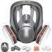 FANGNISN Full Face Reusable Respir tor Set - 6800 Gas Mask with Activated Carbon Air Filter for Organic Vapor Paint Chemical Welding Polishing Sanding&Cutting