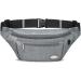 Entchin Premium Fashion Fanny Pack with 4-Zipper Pockets - Grey | Waist Pack for Hiking, Running, Travel, Cycling - Unisex - Buy Online on GoSupps.com