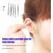 Qinlorgo Stainless Steel Ear Wax Remover Kit - Portable Case, Comfortable Handle, Fully Polished - For Home and Travel (Colorful) - Buy Online on GoSupps.com