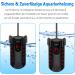 Yaobluesea 25W Aquarium Heater with LED Temperature Display - Ideal Thermostat for Small Aquariums Turtles & Betta Fish - Buy Online on GoSupps.com