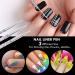 MINAYANLEO 8 Pcs Nail Art Stamper Kit - Transparent Jelly Stamper with Scraper and Brushes for Manicure DIY - Buy Online on GoSupps.com